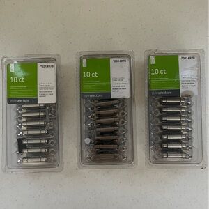 Set of 3 - Cabinet Hinges-10ct - Satin Nickel Finish